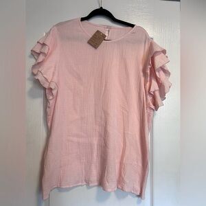 5/$25 Boutique ruffle top